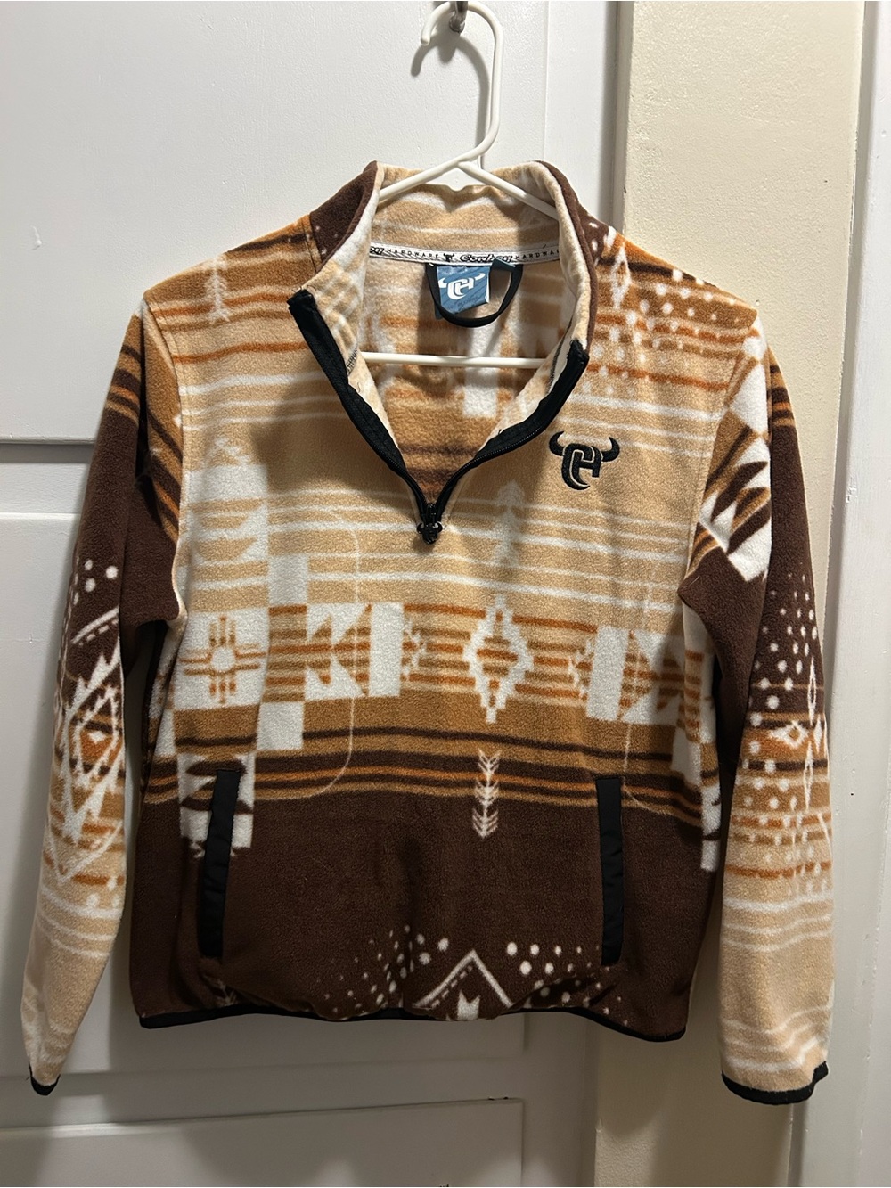 Youth Aztec Quarter-Zip Fleece Pullover